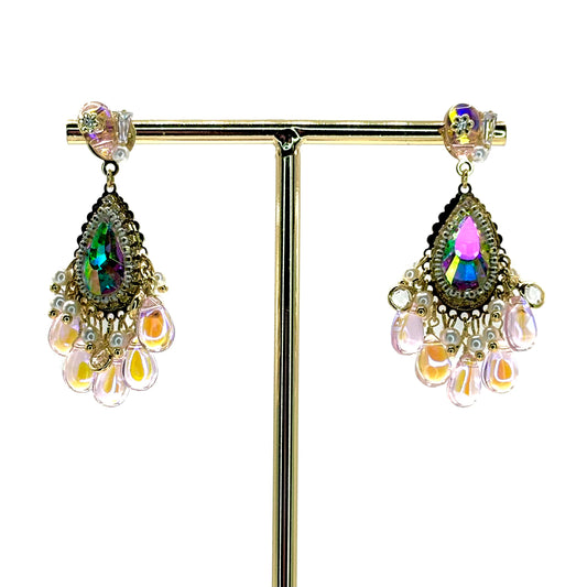 Pink Classic Medium Chandelier Earrings