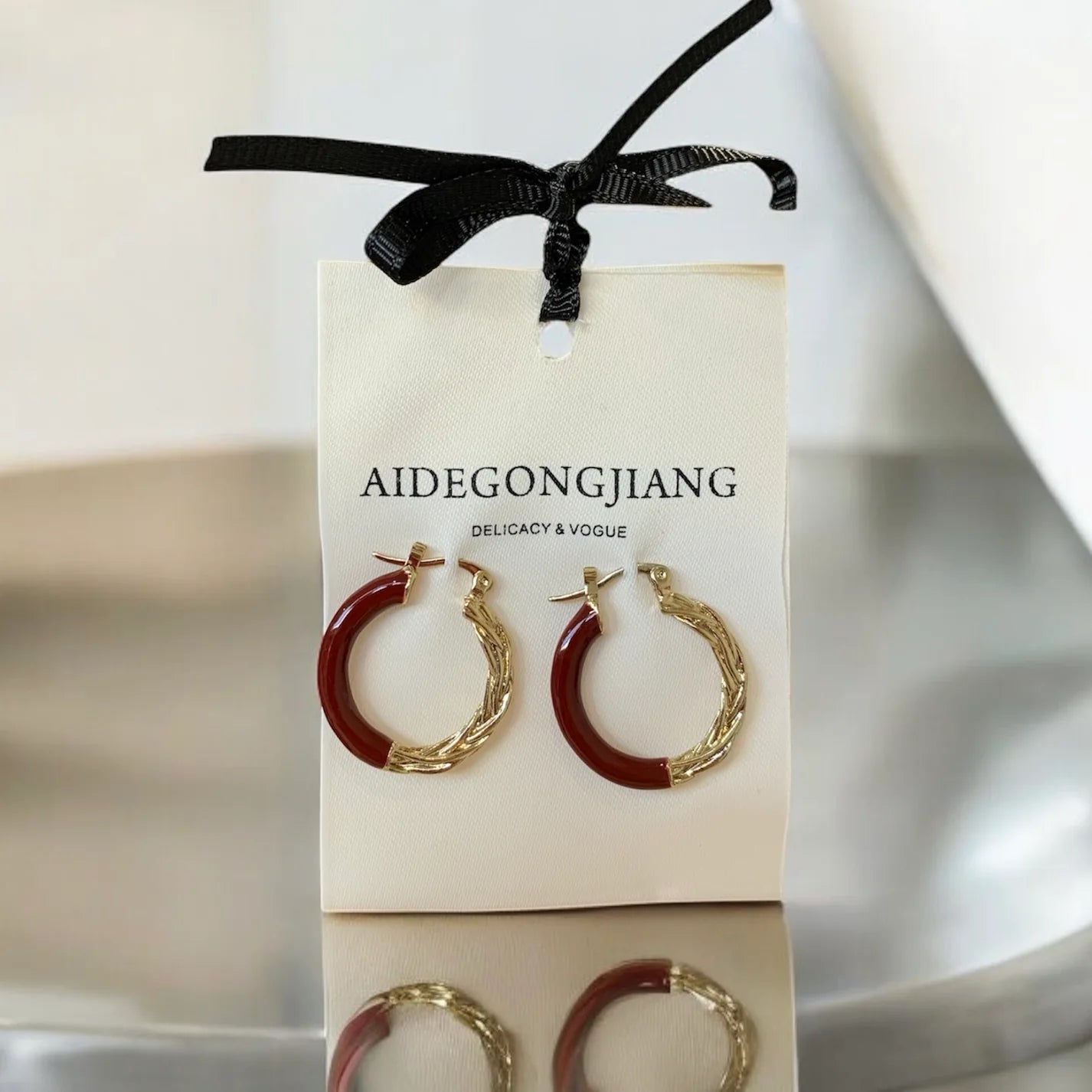 Adela Hoops Red