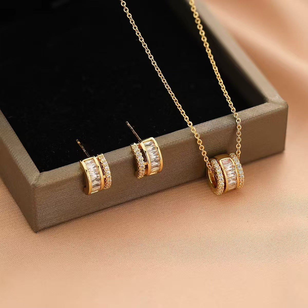 Stacked Hoop Gold Set
