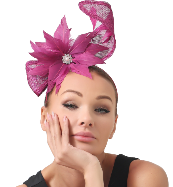 Bella Magenta Fascinator