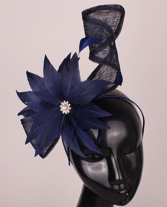 Bella Navy Fascinator