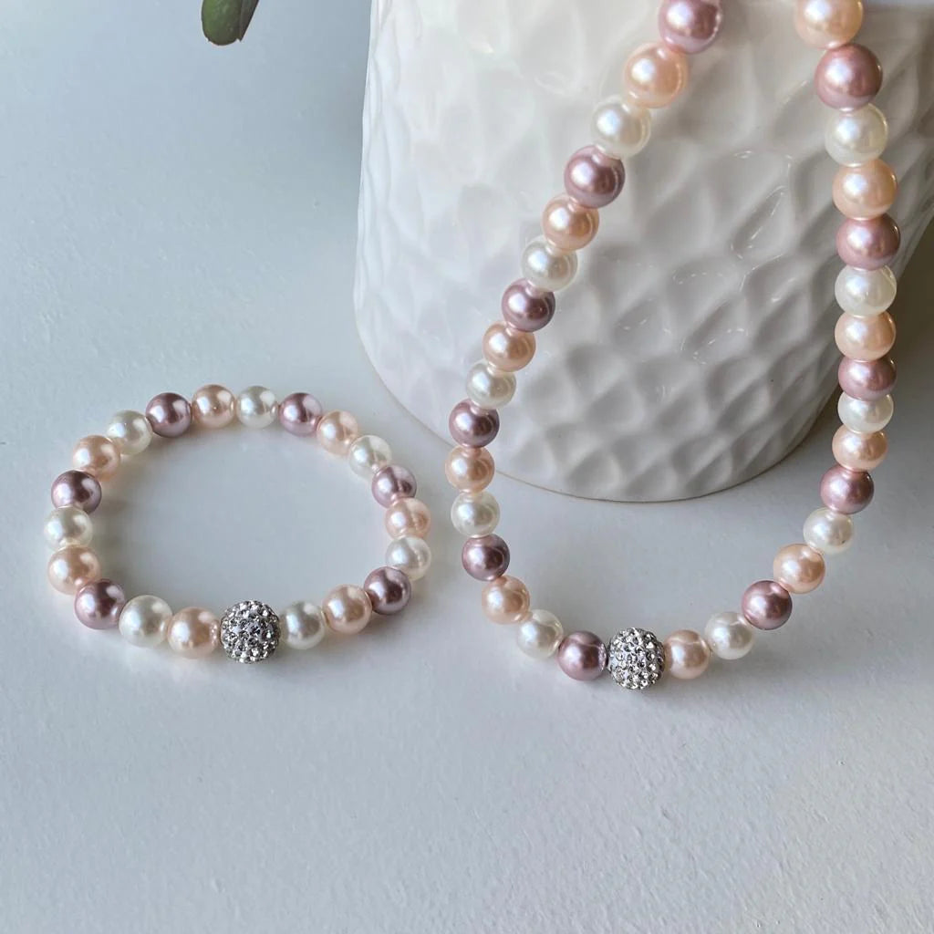 Pink Mix Shell Pearl Set