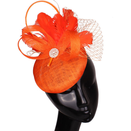 Jessica Orange Pillbox