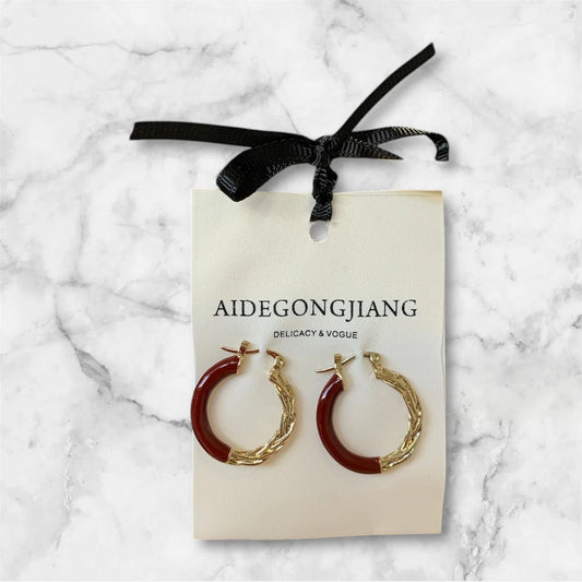 Adela Hoops Red