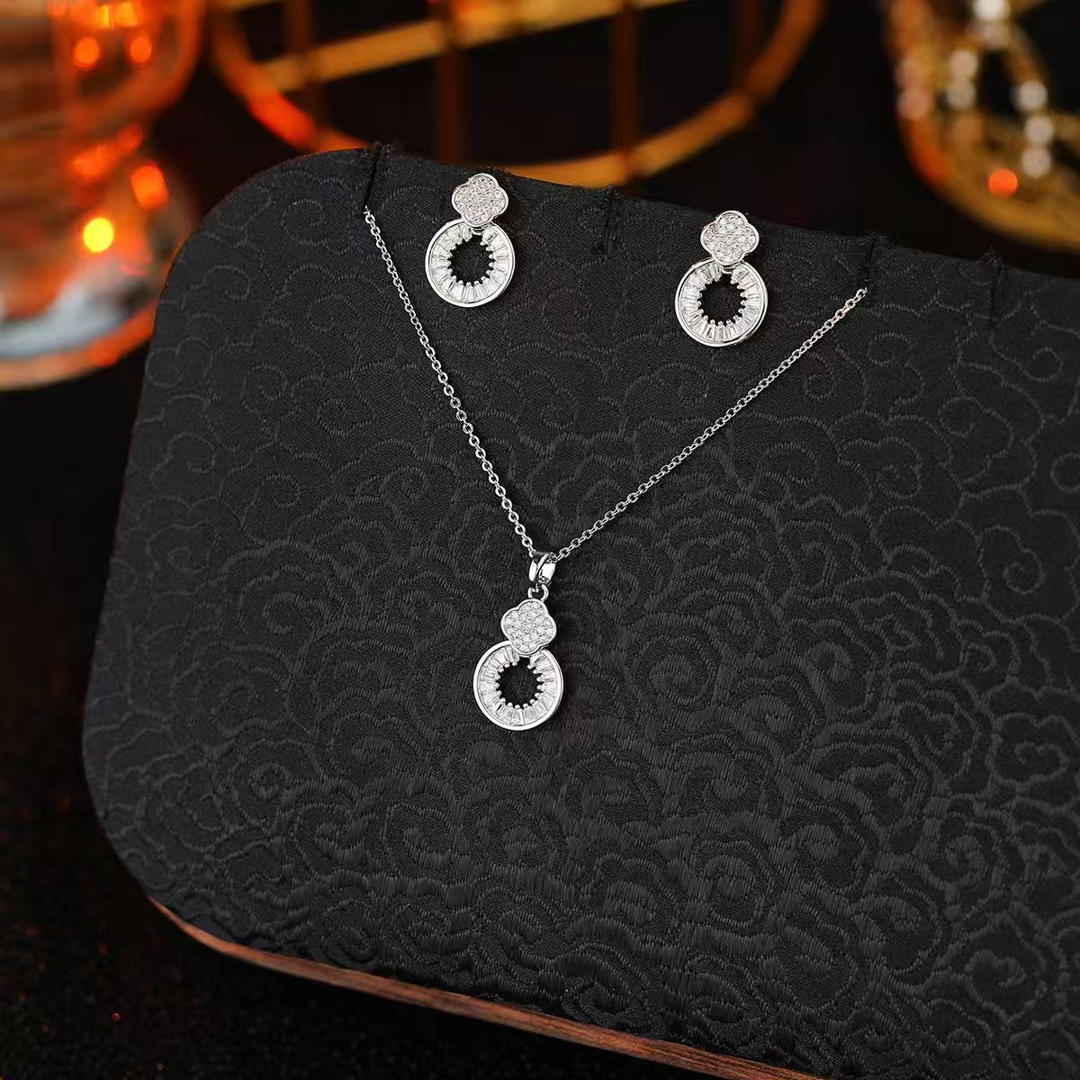 Clover Ray Silver Set