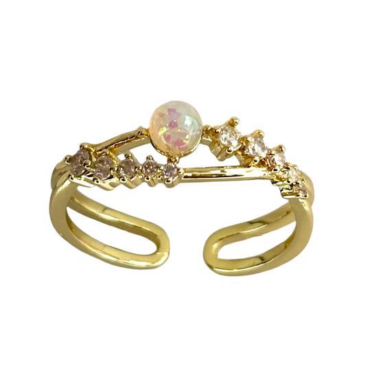 Gold Luna Ring