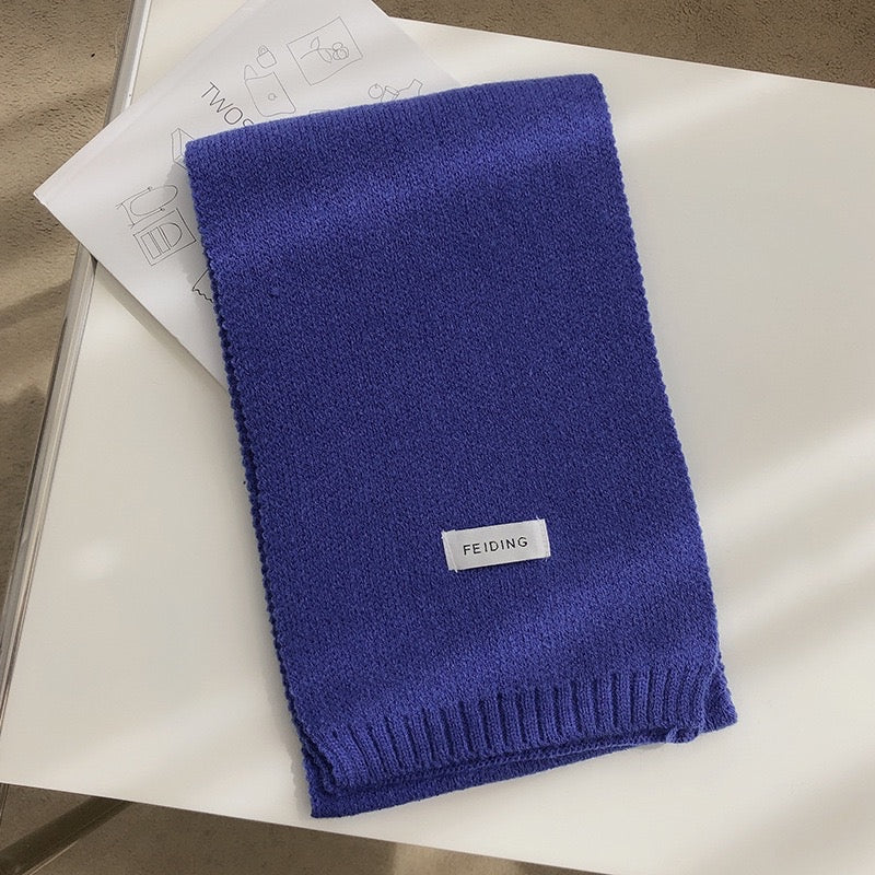 Belinda Knit Scarf Royal Blue
