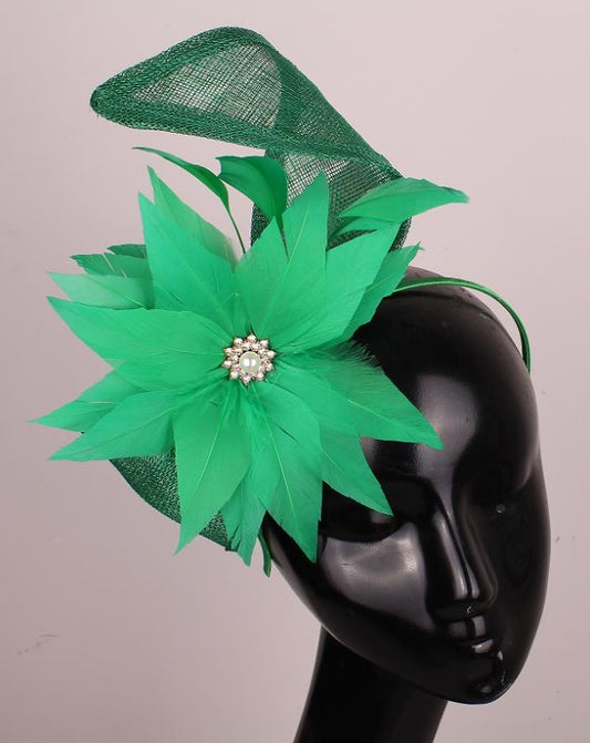 Bella Green Fascinator