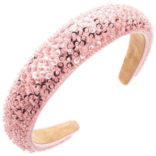 Pink Sequin Hairband