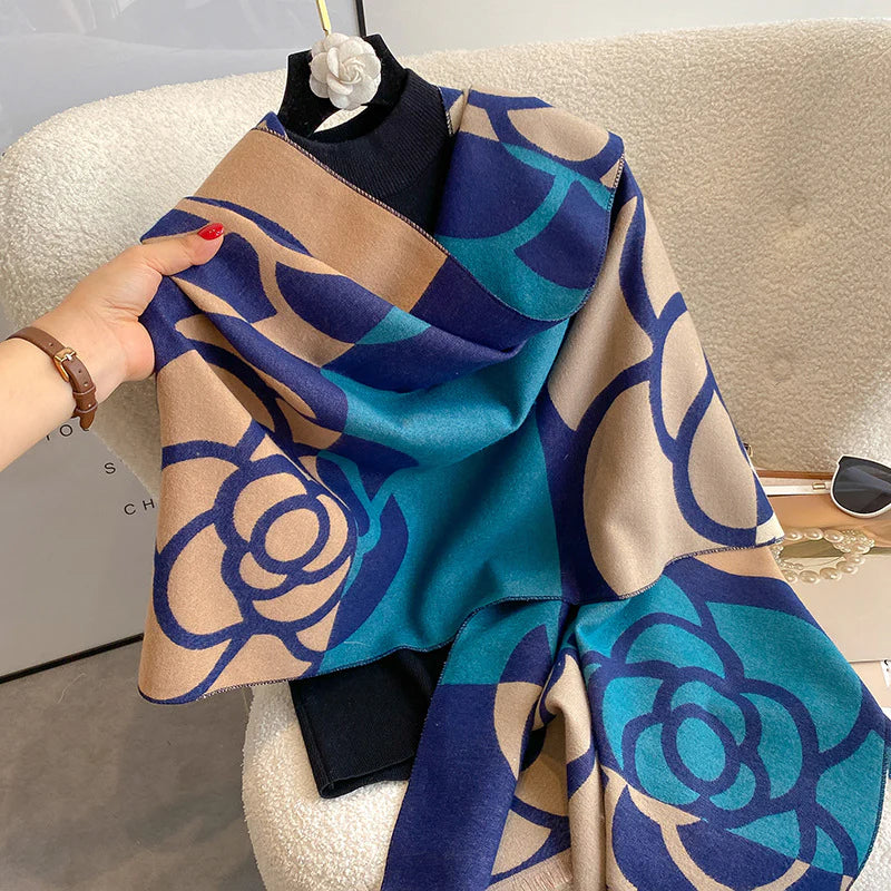 Rosa Scarf Blue