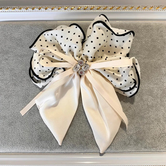 Polka Bow Cream