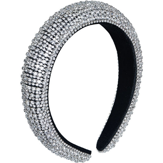 Silver Crystal Crown Hairband