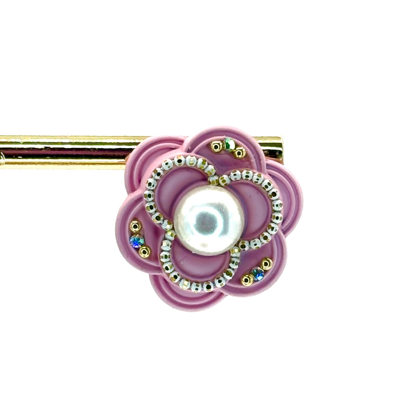 Pink Pearl Bud Flower Studs