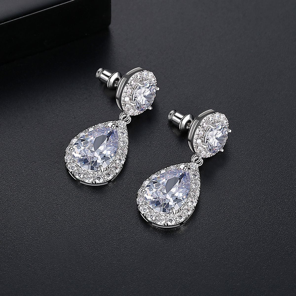 Fiona Large Crystal Drop Earrings
