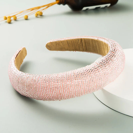 Pink Bead Hairband