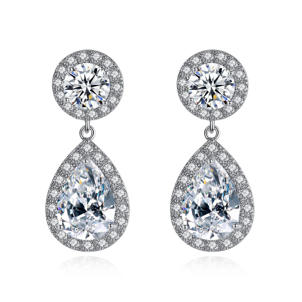 Fiona Large Crystal Drop Earrings