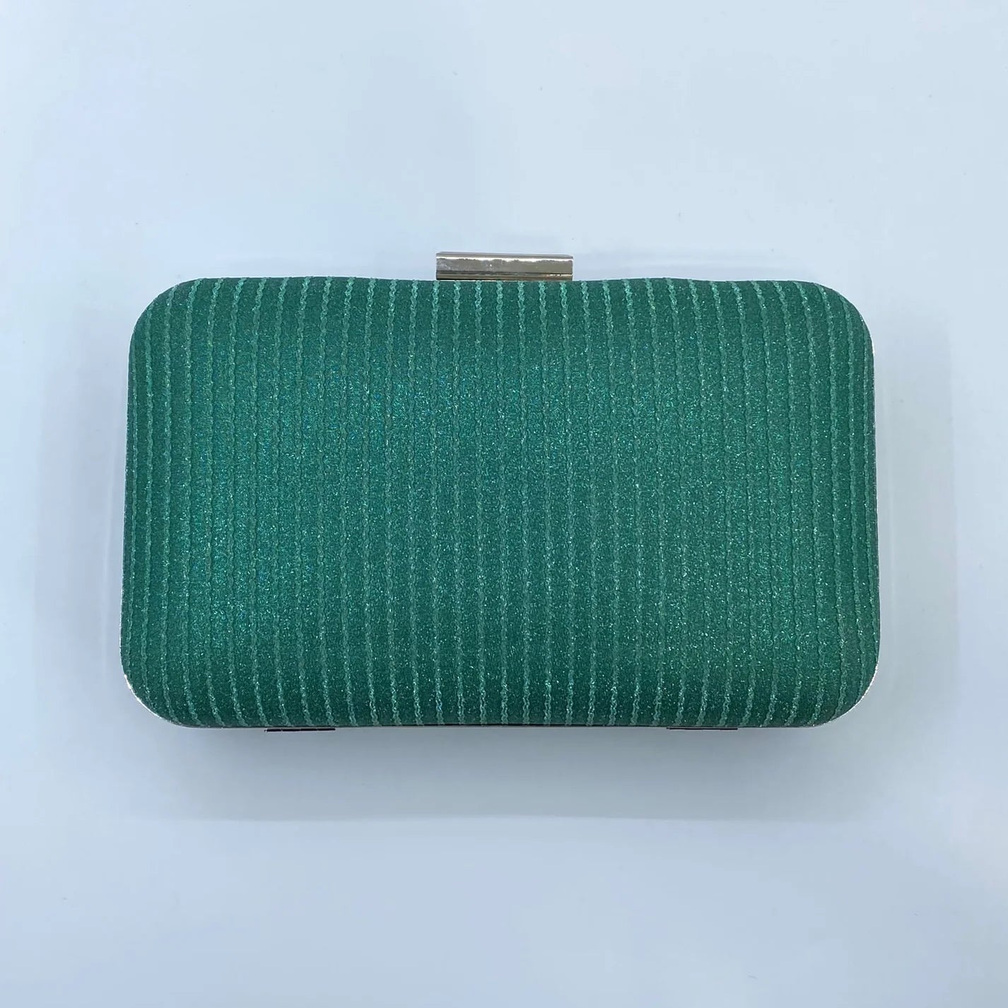 Quinn Glitter Clutch Green