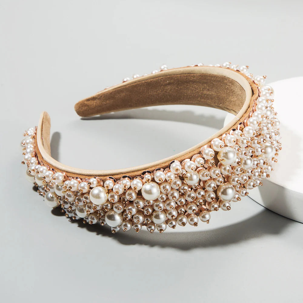 Rose Gold Pearl Hairband