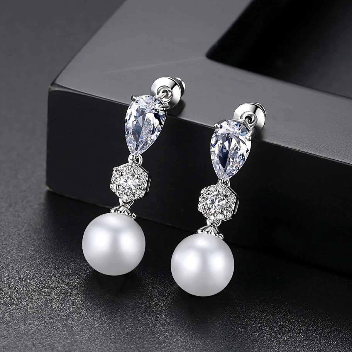 Sabrina Pearl Drop Earrings