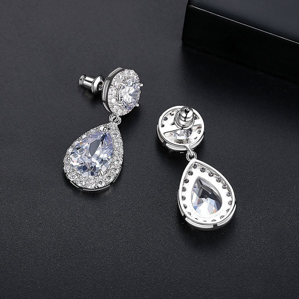 Fiona Large Crystal Drop Earrings