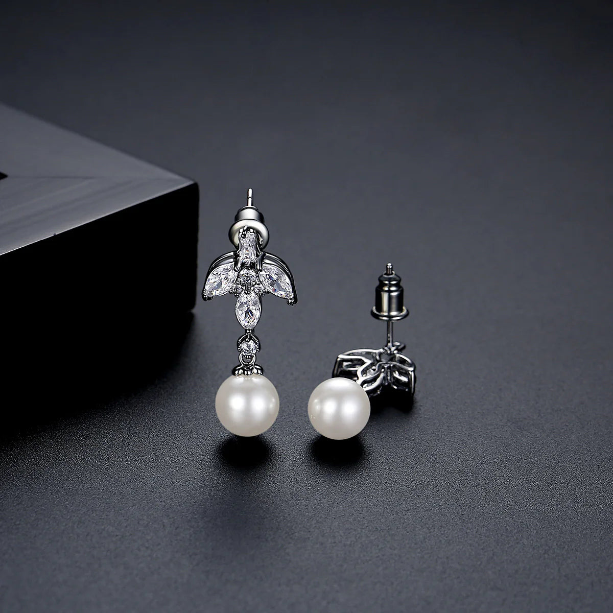 Bluebell Pearl Drop Earrings