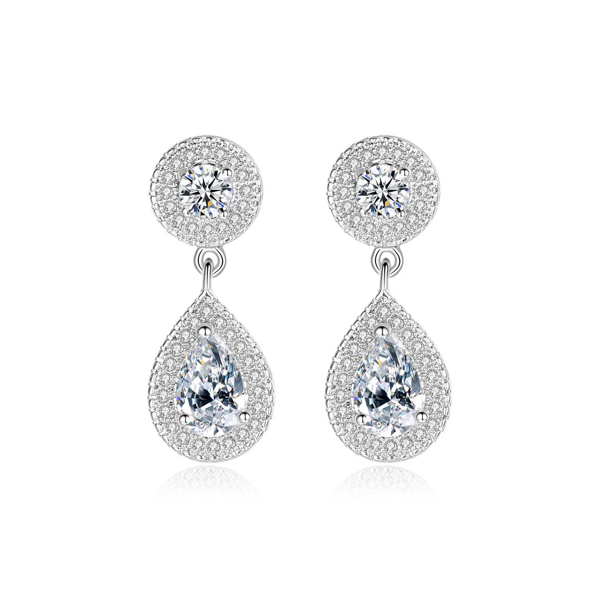Fiona Small Crystal Drop Earrings
