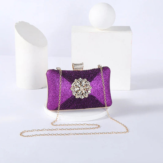 Maddie Crystal Glitter Clutch