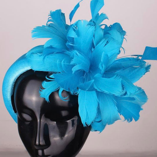 Blue Feather Hairband