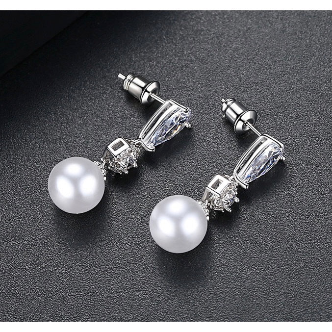 Sabrina Pearl Drop Earrings