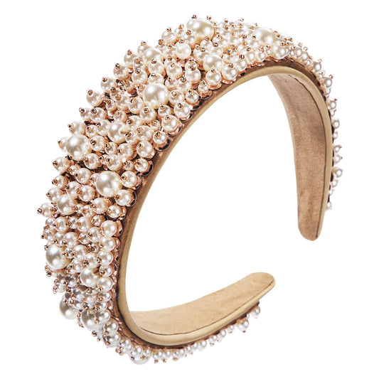 Rose Gold Pearl Hairband