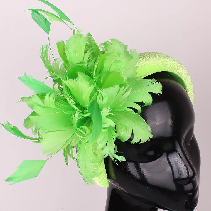 Lime Feather Hairband