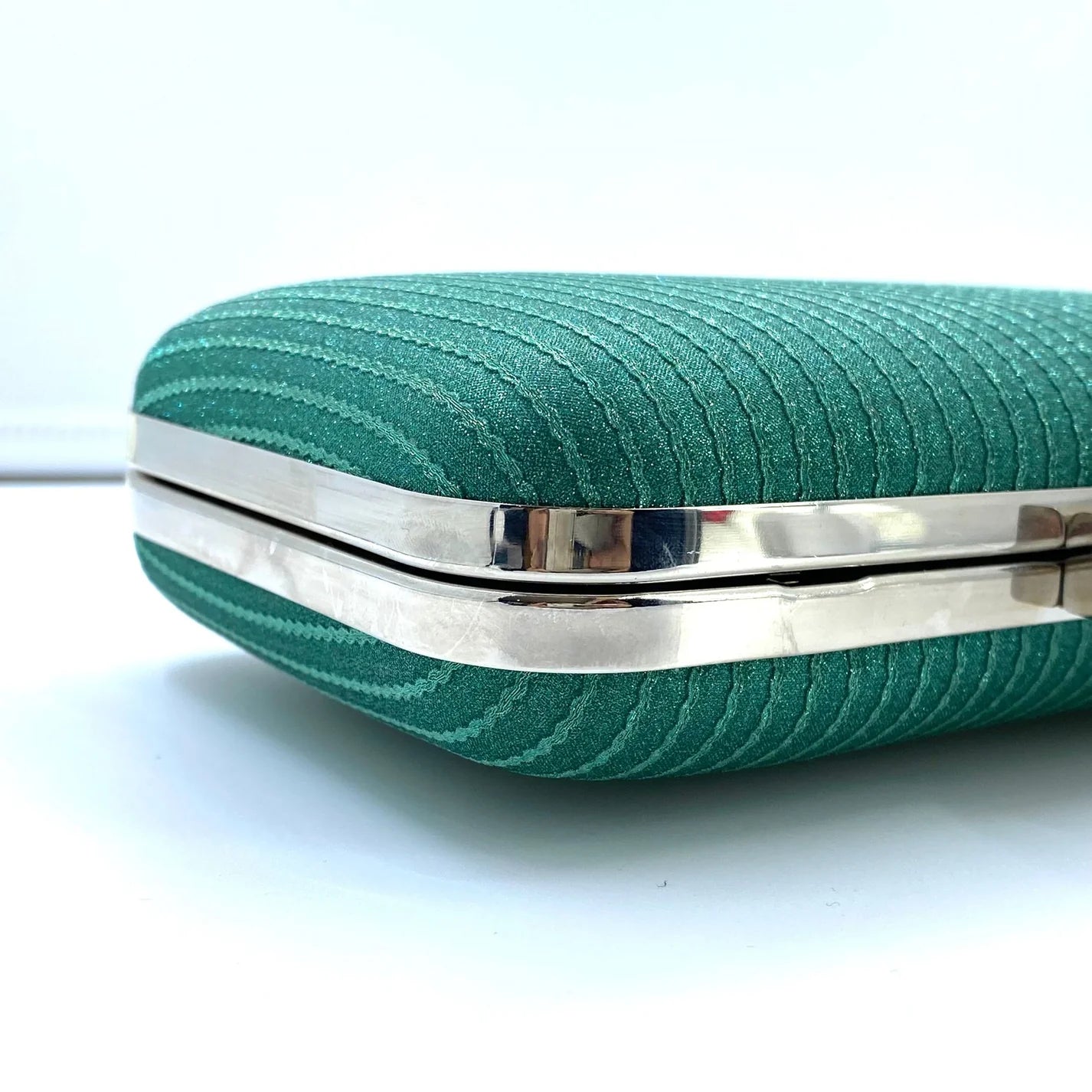 Quinn Glitter Clutch Green